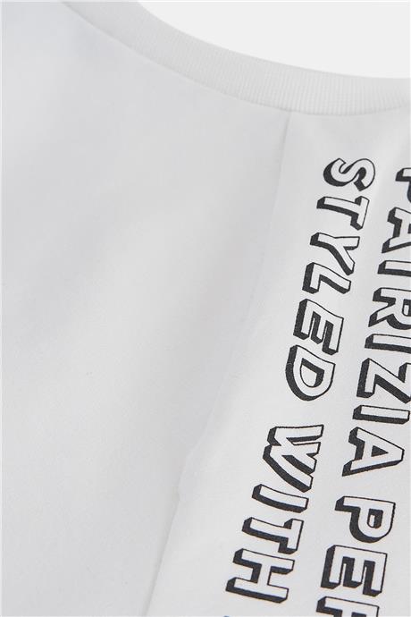 Patrizia Pepe Kız Çocuk Beyaz Sweatshirt