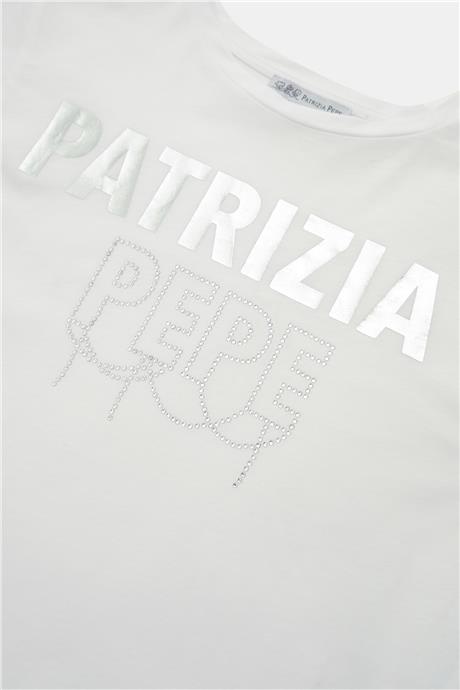 Patrizia Pepe Kız Çocuk Beyaz T-Shirt