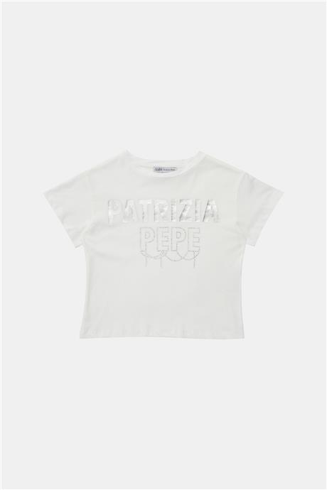 Patrizia Pepe Kız Çocuk Beyaz T-Shirt
