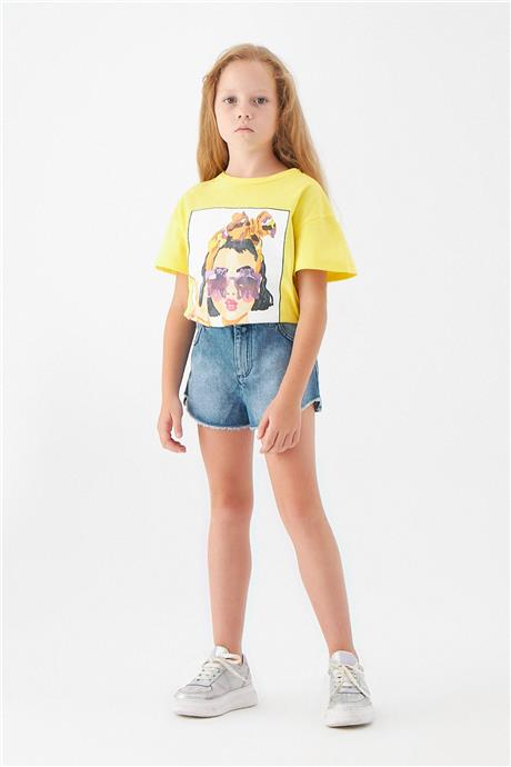 Patrizia Pepe Kız Çocuk Sarı T-Shirt