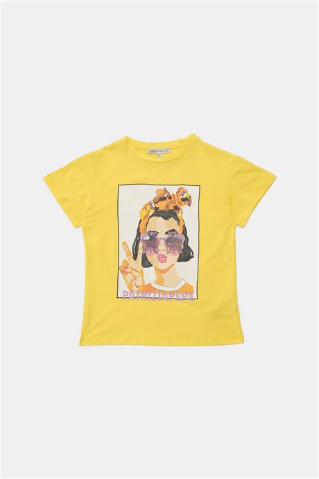 Patrizia Pepe Kız Çocuk Sarı T-Shirt