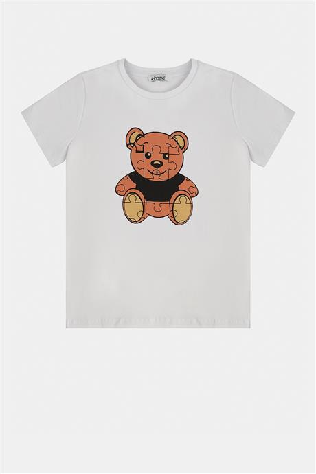 Riccione Erkek Çocuk Beyaz T-Shirt