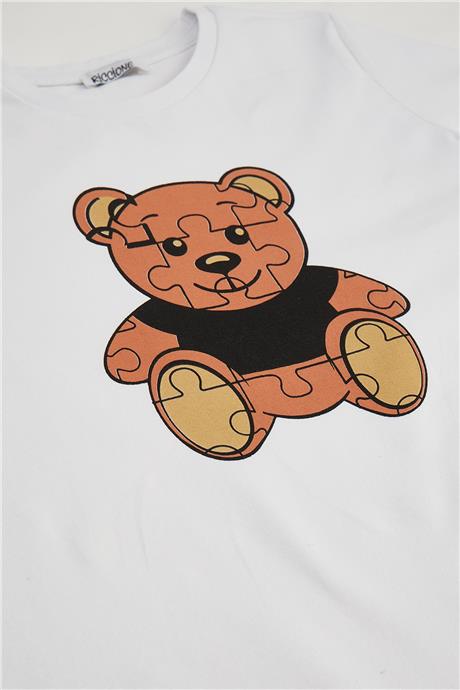Riccione Erkek Çocuk Beyaz T-Shirt