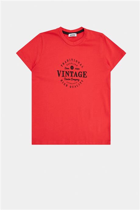 Riccione Erkek Çocuk Kırmızı T-Shirt