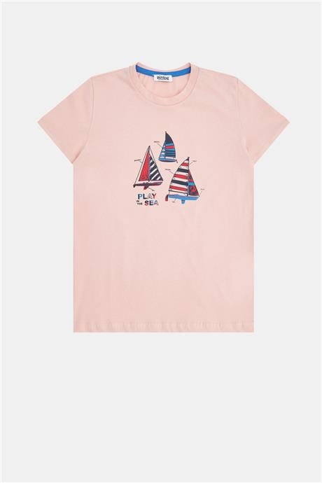 Riccione Erkek Çocuk Somon T-Shirt