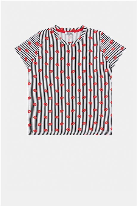 Riccione Kız Çocuk Desenli T-Shirt