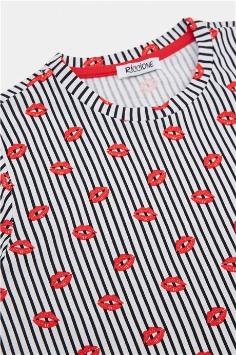 Riccione Kız Çocuk Desenli T-Shirt