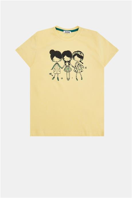 Riccione Kız Çocuk Sarı T-Shirt