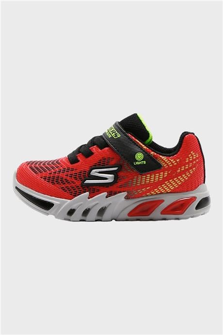 Skechers Erkek Bebek Kırmızı Siyah Ayakkabı