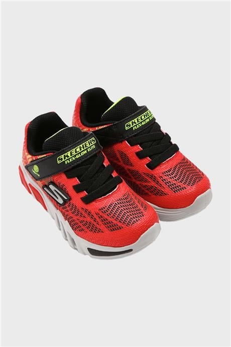 Skechers Erkek Bebek Kırmızı Siyah Ayakkabı