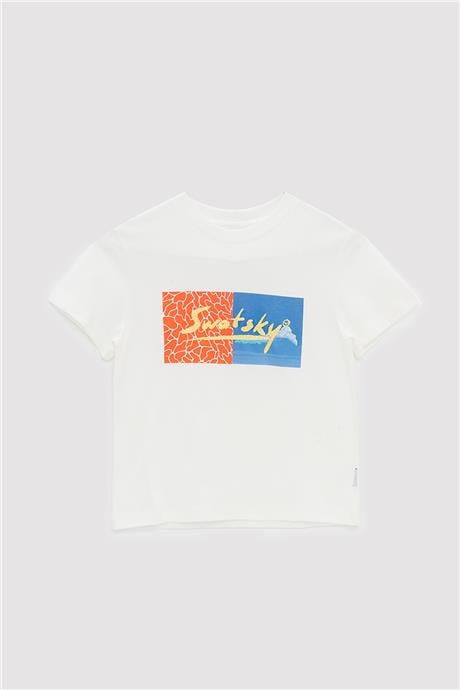 Swatsky Erkek Çocuk Bej T-Shirt