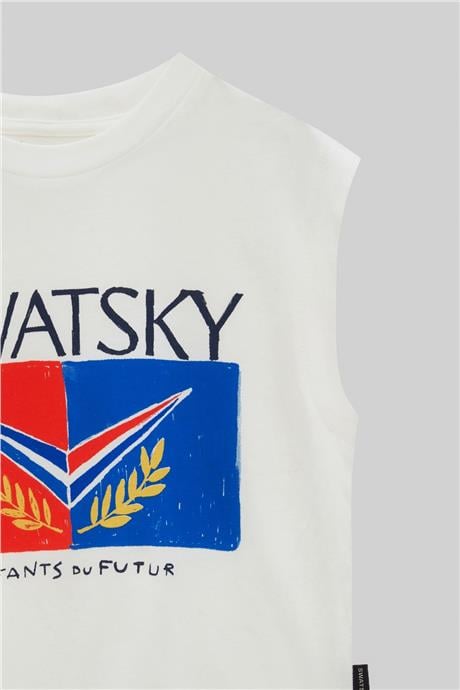 Swatsky Erkek Çocuk Beyaz Atlet