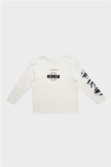Swatsky Erkek Çocuk Beyaz T-Shirt