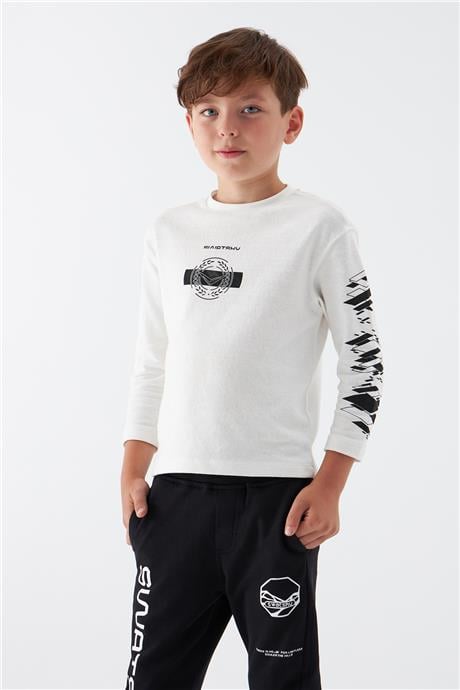 Swatsky Erkek Çocuk Beyaz T-Shirt
