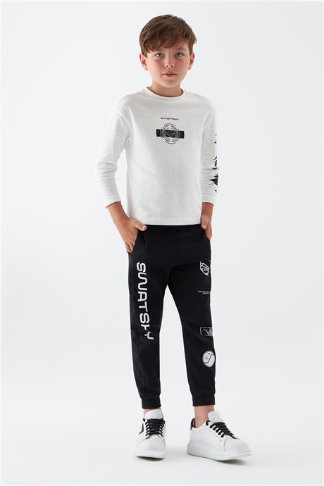 Swatsky Erkek Çocuk Beyaz T-Shirt