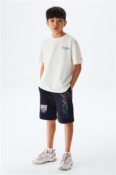 Swatsky Erkek Çocuk Beyaz Tshirt