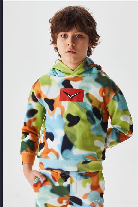 Swatsky Erkek Çocuk Desenli Sweatshirt