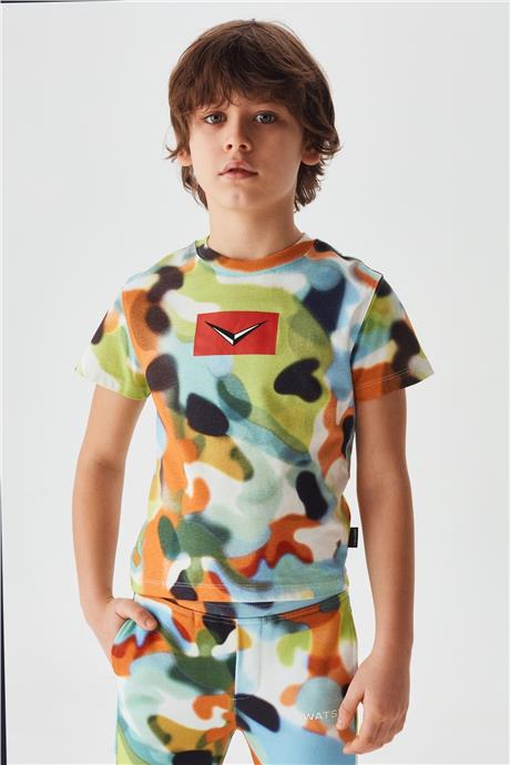 Swatsky Erkek Çocuk Desenli T-Shirt
