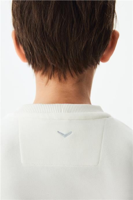 Swatsky Erkek Çocuk Ekru Sweatshirt