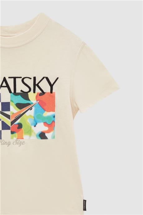 Swatsky Erkek Çocuk Ekru T-Shirt
