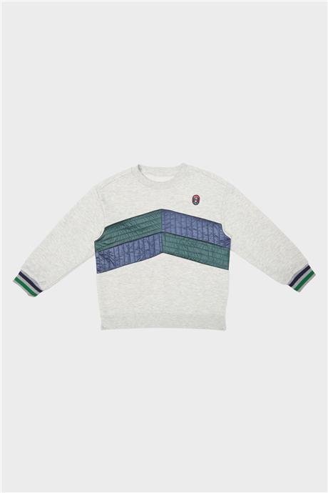 Swatsky Erkek Çocuk Gri Melanj S-Shirt