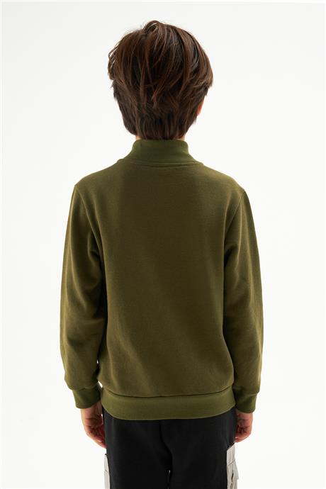 Swatsky Erkek Çocuk Haki Sweatshirt