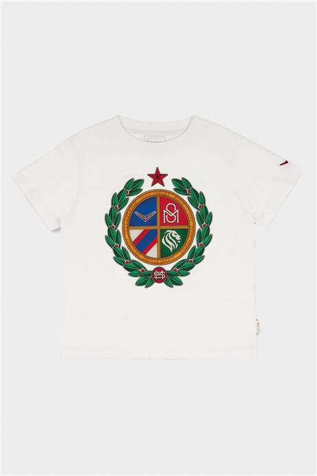 Swatsky Erkek Çocuk Kırık Beyaz T-Shirt