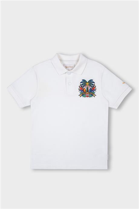 Swatsky Erkek Çocuk Kırık Beyaz T-Shirt