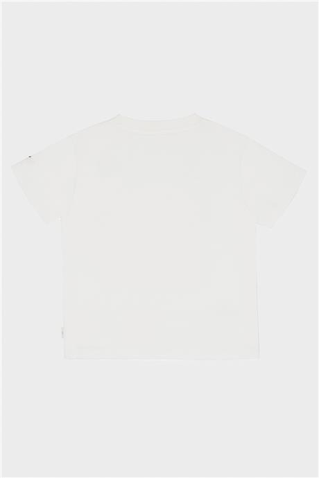 Swatsky Erkek Çocuk Kırık Beyaz T-Shirt