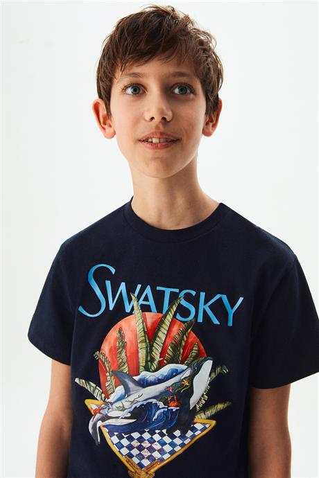 Swatsky Erkek Çocuk Lacivert Tshirt