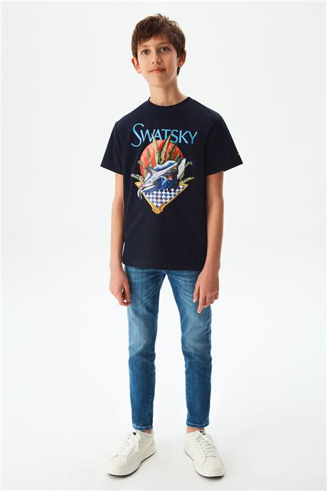 Swatsky Erkek Çocuk Lacivert Tshirt