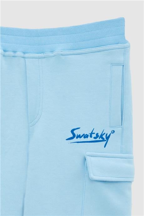 Swatsky Erkek Çocuk Mavi Eşofman Altı