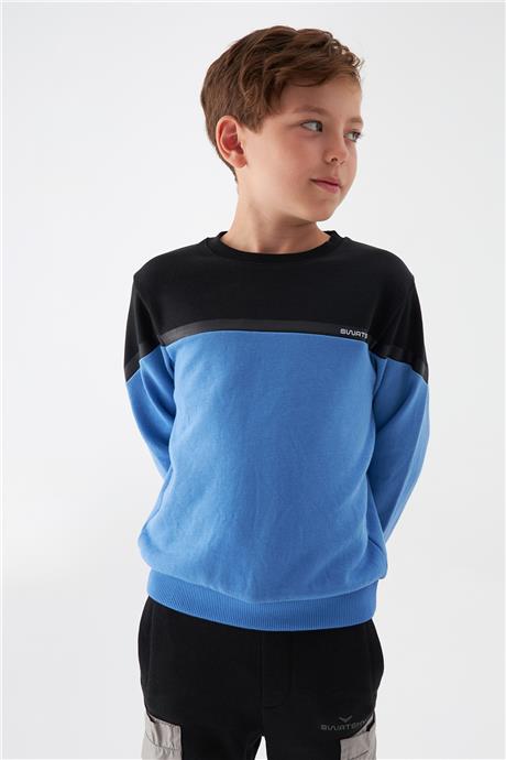 Swatsky Erkek Çocuk Mavi Sweatshirt