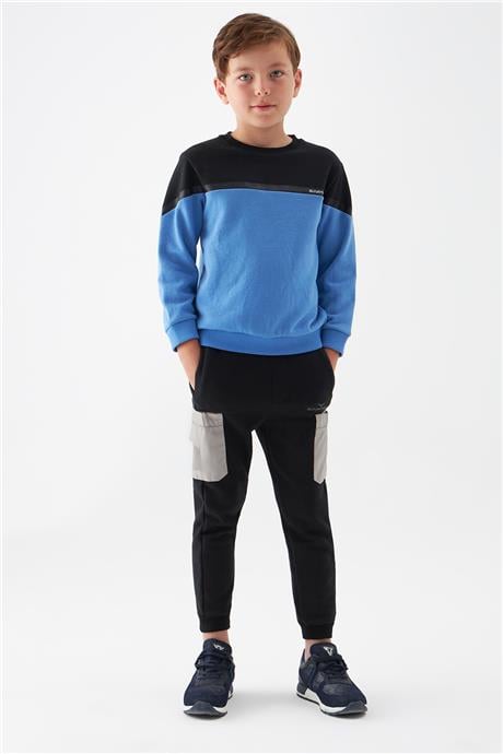 Swatsky Erkek Çocuk Mavi Sweatshirt