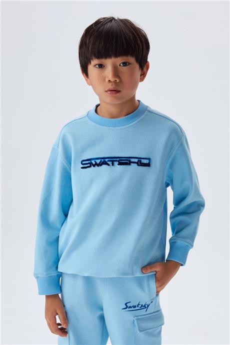 Swatsky Erkek Çocuk Mavi Sweatshirt