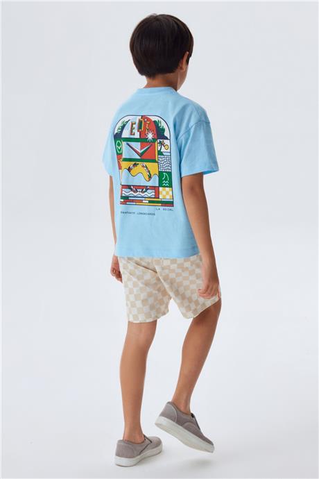 Swatsky Erkek Çocuk Mavi T-Shirt