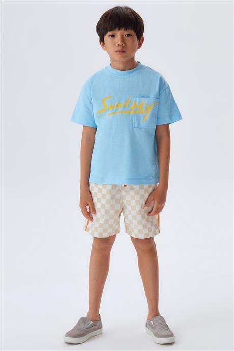 Swatsky Erkek Çocuk Mavi T-Shirt