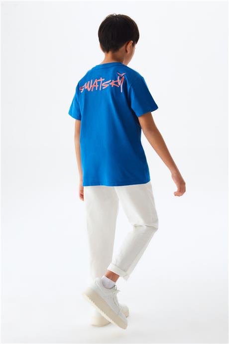 Swatsky Erkek Çocuk Mavi Tshirt