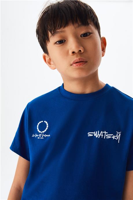 Swatsky Erkek Çocuk Mavi Tshirt