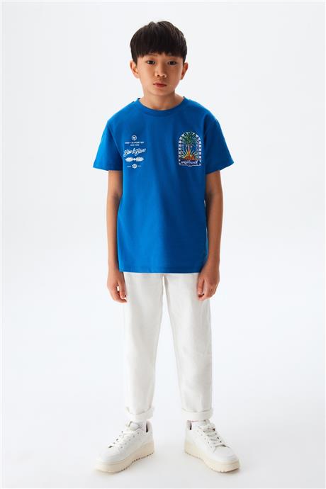 Swatsky Erkek Çocuk Mavi Tshirt