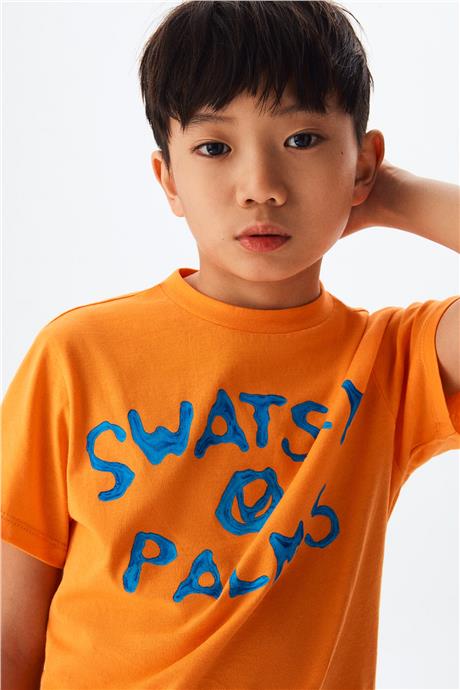 Swatsky Erkek Çocuk Oranj Tshirt