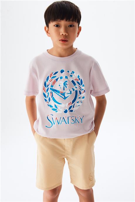 Swatsky Erkek Çocuk Pembe Tshirt