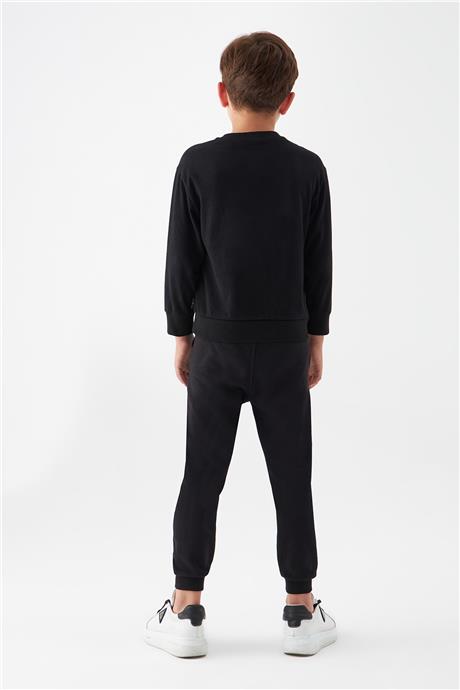 Swatsky Erkek Çocuk Siyah Sweatshirt