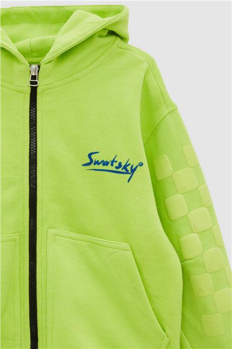 Swatsky Erkek Çocuk Yeşil Eşofman Üstü