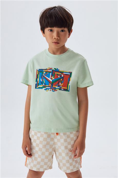 Swatsky Erkek Çocuk Yeşil T-Shirt