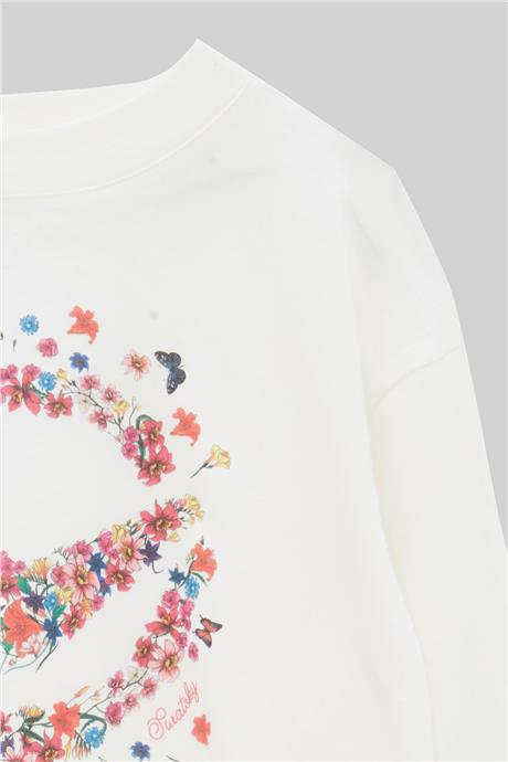 Swatsky Kız Çocuk Beyaz T-Shirt