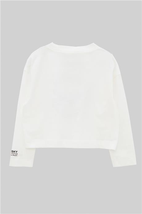 Swatsky Kız Çocuk Beyaz T-Shirt