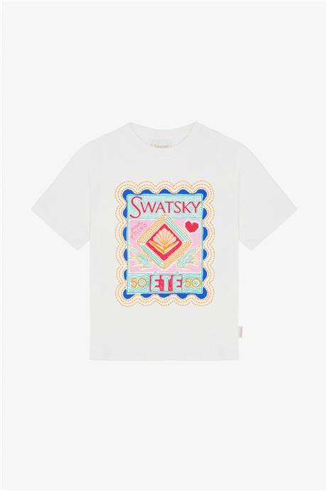 Swatsky Kız Çocuk Beyaz Tshirt