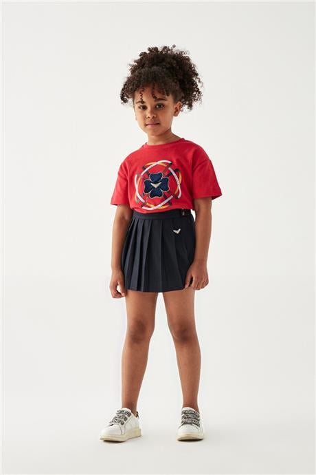 Swatsky Kız Çocuk Bordo T-Shirt