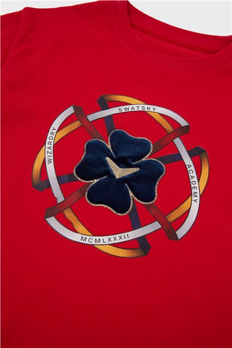 Swatsky Kız Çocuk Bordo T-Shirt